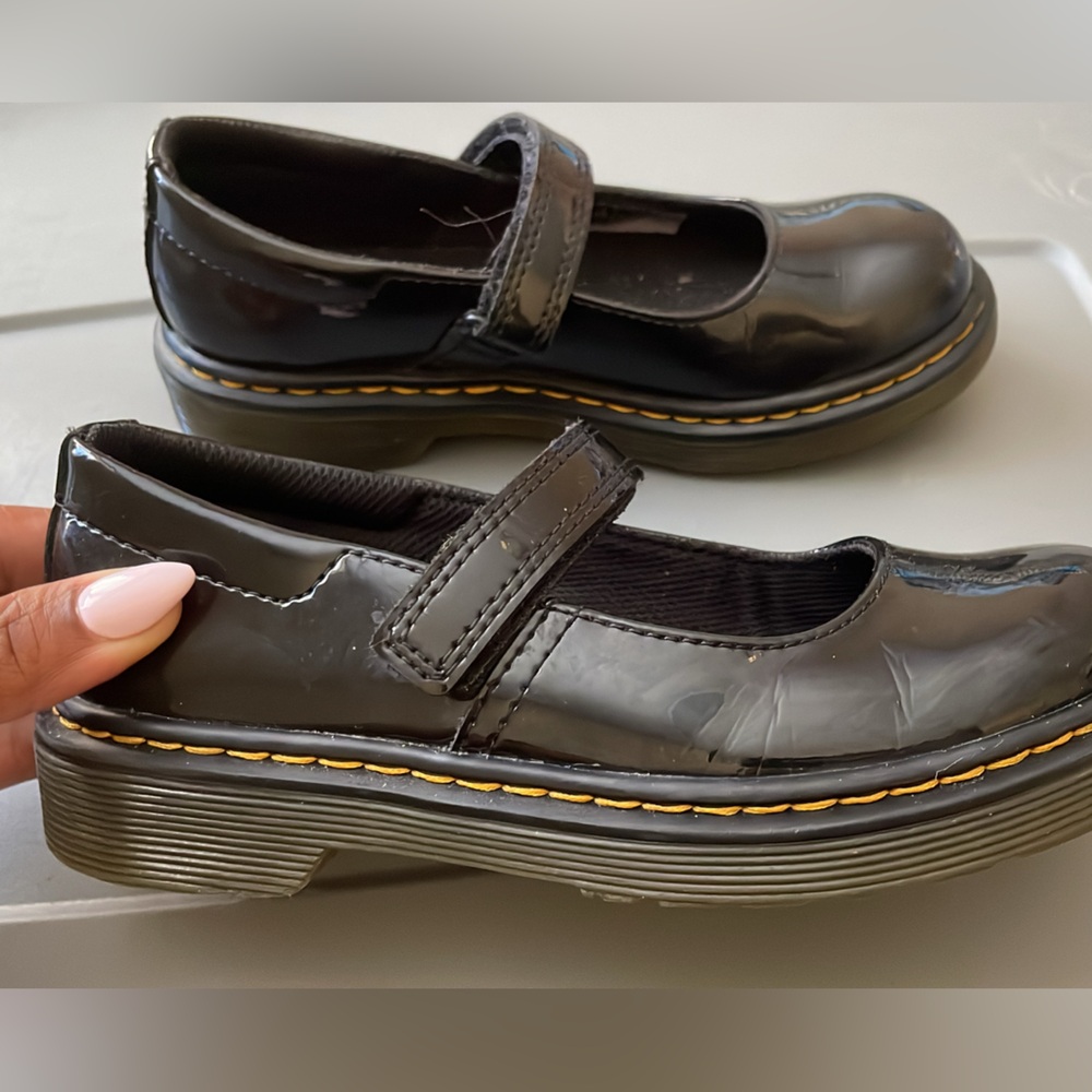 Dr. Martens Kids Maccy Patent Leather Mary Jane Shoes